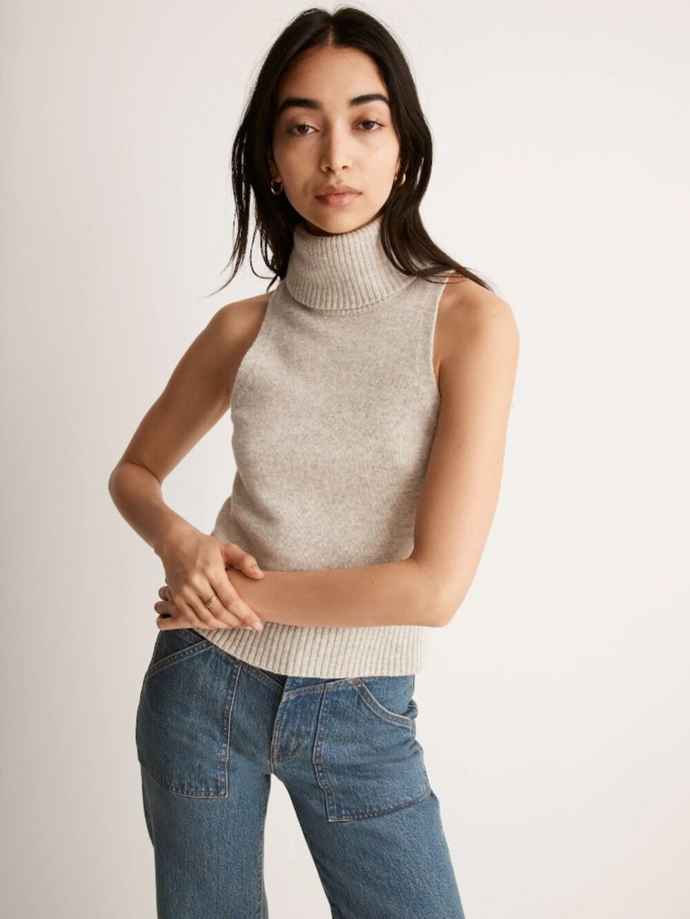 Madewell Hallowell Turtleneck Sweater Tank